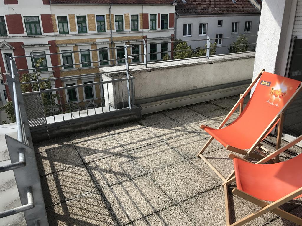 Exklusive Wohnung Mit Dachterrasse In Schleussig 莱比锡 外观 照片